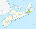 Small Map - Richmond County, Nova Scotia