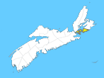 Small Map - Richmond County, Nova Scotia